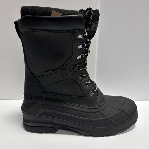 Kamik Men’s Nationpro, Black Waterproof Winter Boots, Size 12M - Picture 1 of 6